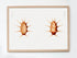 raw wood framed vintage sea cucumber illustration wall art print
